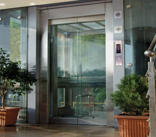 Full Vision Center Opening Elevator Door