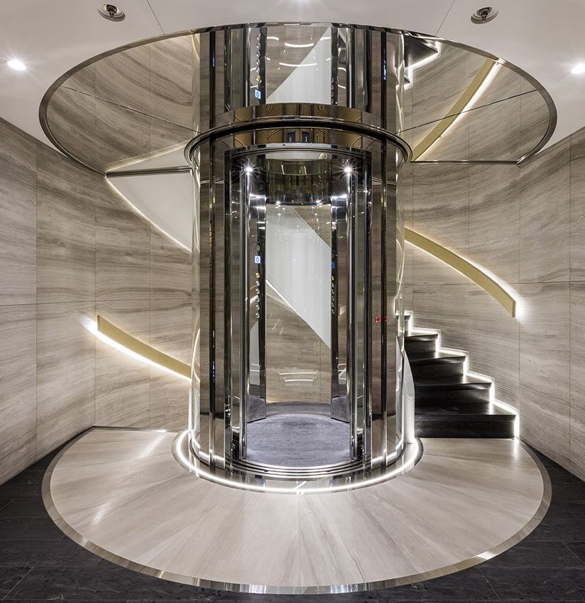 Round Cabin by Mithila Elevator